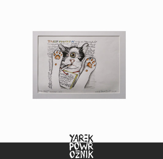 Ptaszek -  rysunek ołówkiem na papierze
